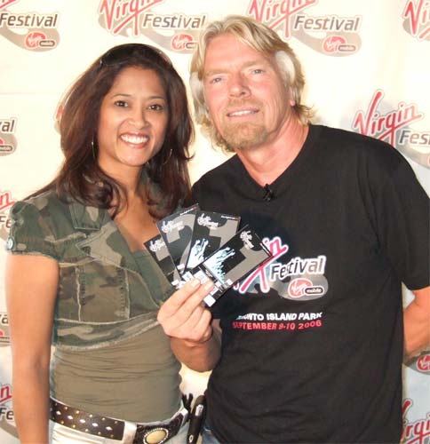 Sir Richard Branson and Lorraine Zander