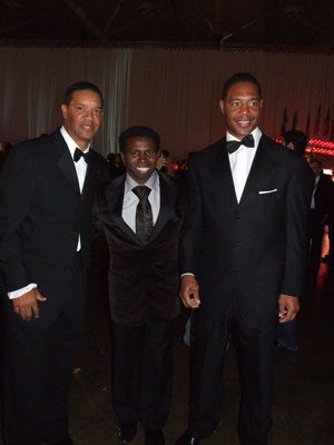 Damon and Marcus Allen with Pinball Clemons